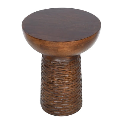 Stylish Walnut Finish Side Table – Handcrafted Accent Table