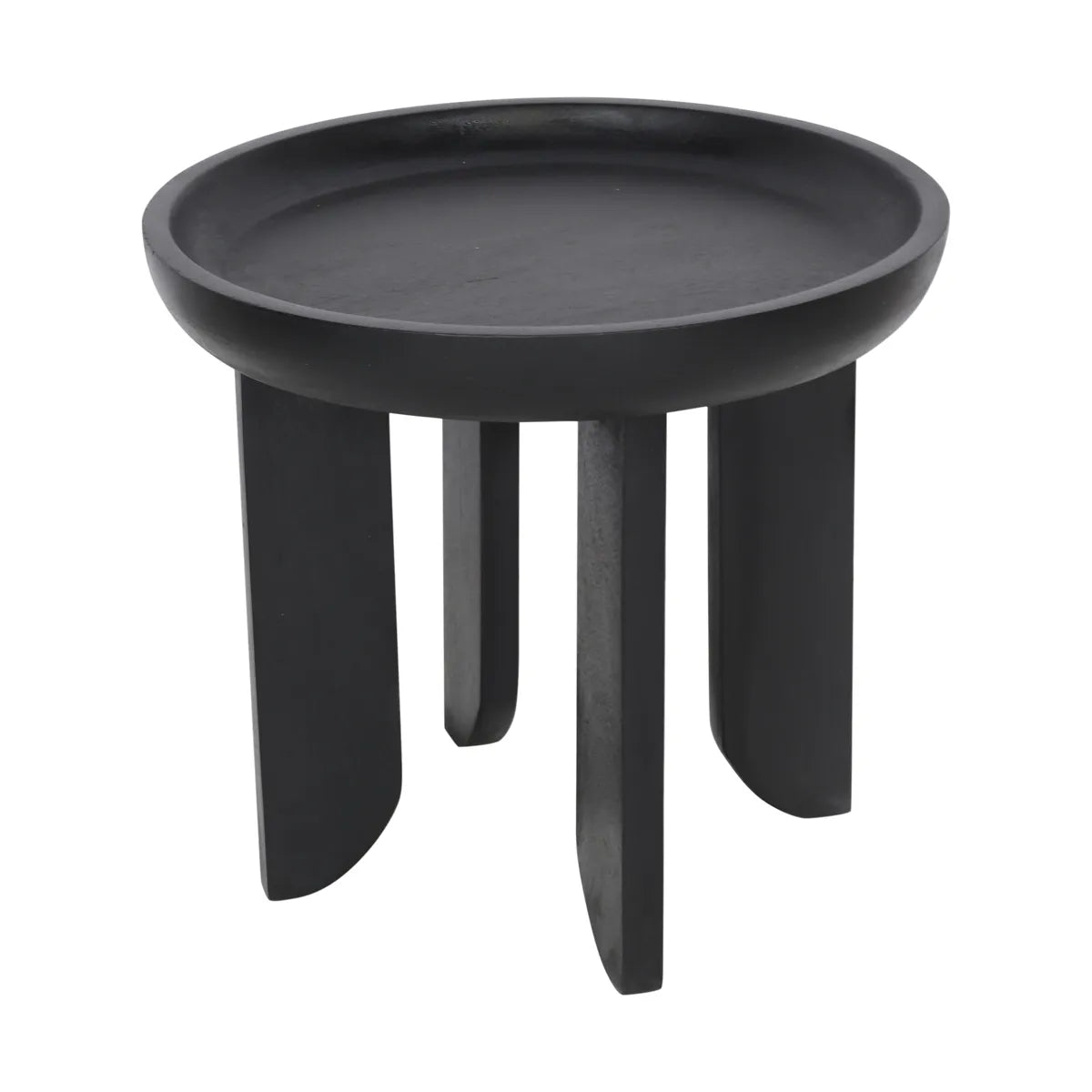 Modern Black Finish Side Table – Contemporary Accent Table - Furniza