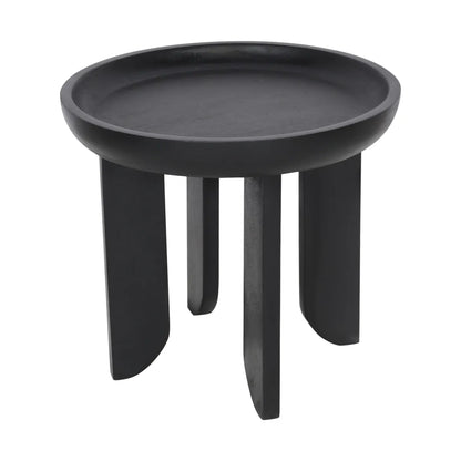 Modern Black Finish Side Table – Contemporary Accent Table - Furniza