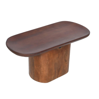 Elegant Walnut Finish Coffee Table