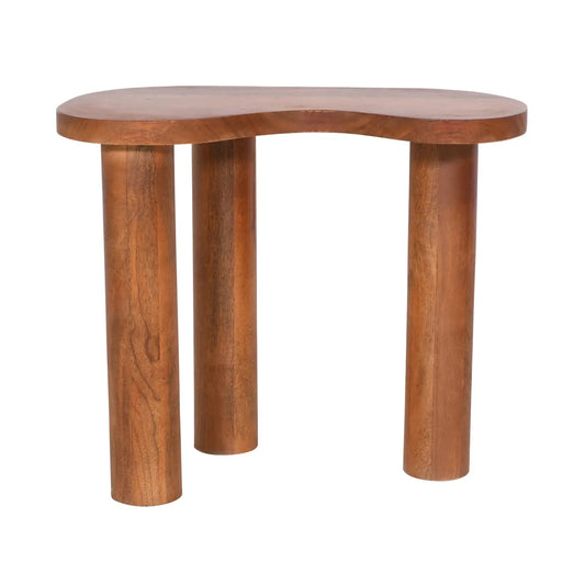 Contemporary Walnut Finish Side Table – Artistic Accent Table by Furniza