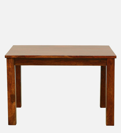 Mid-Century Sheesham Wood 4-Seater Dining Set in Natural Finish